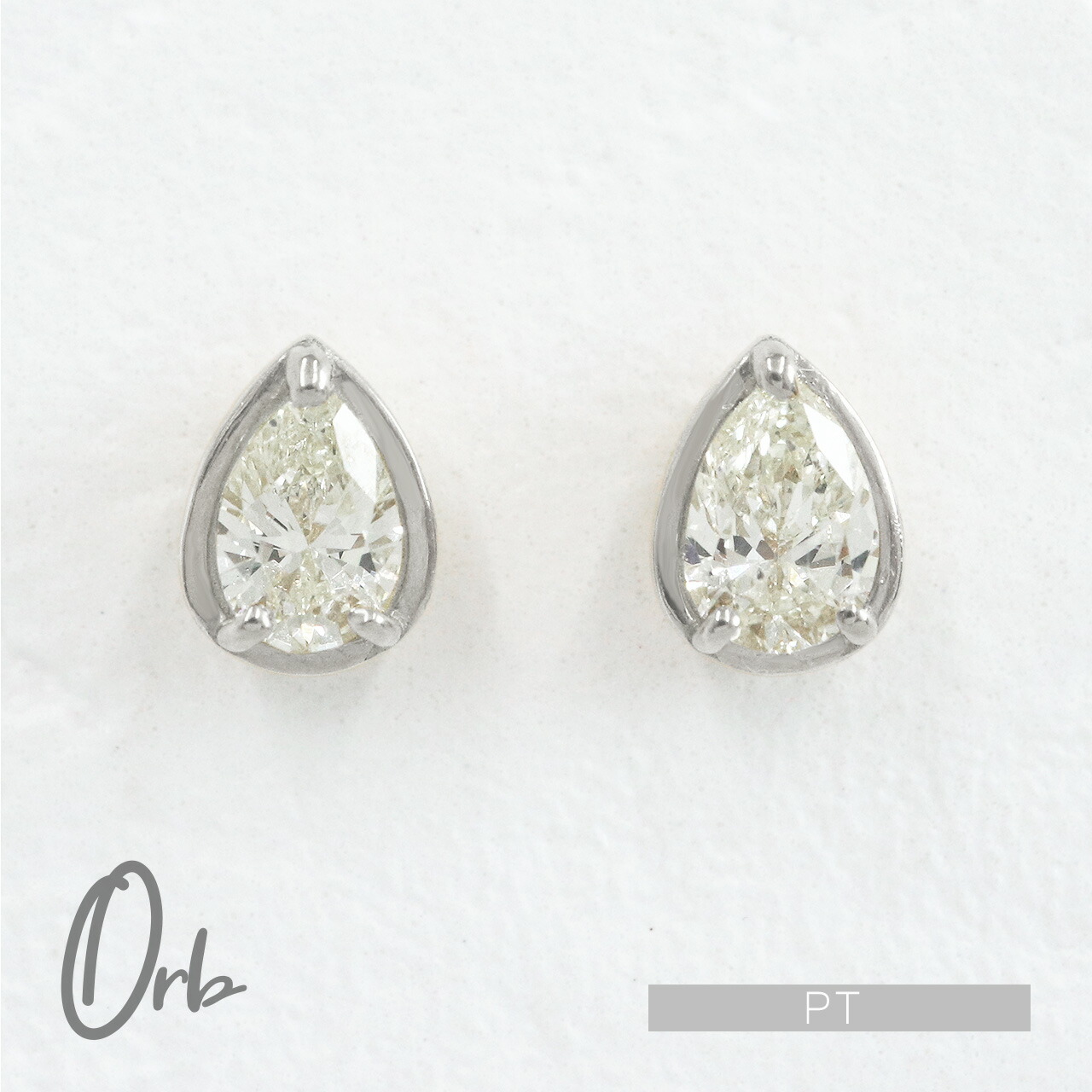 楽天市場】ペアシェイプ ダイヤモンド ピアス 0.3ct レディース