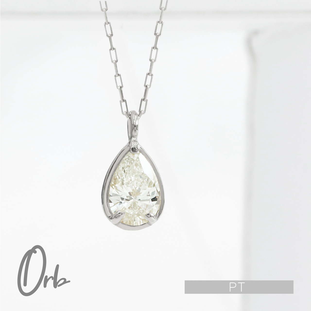 楽天市場】ネックレス ペンダント ダイヤモンド 0.2ct ペアシェイプ