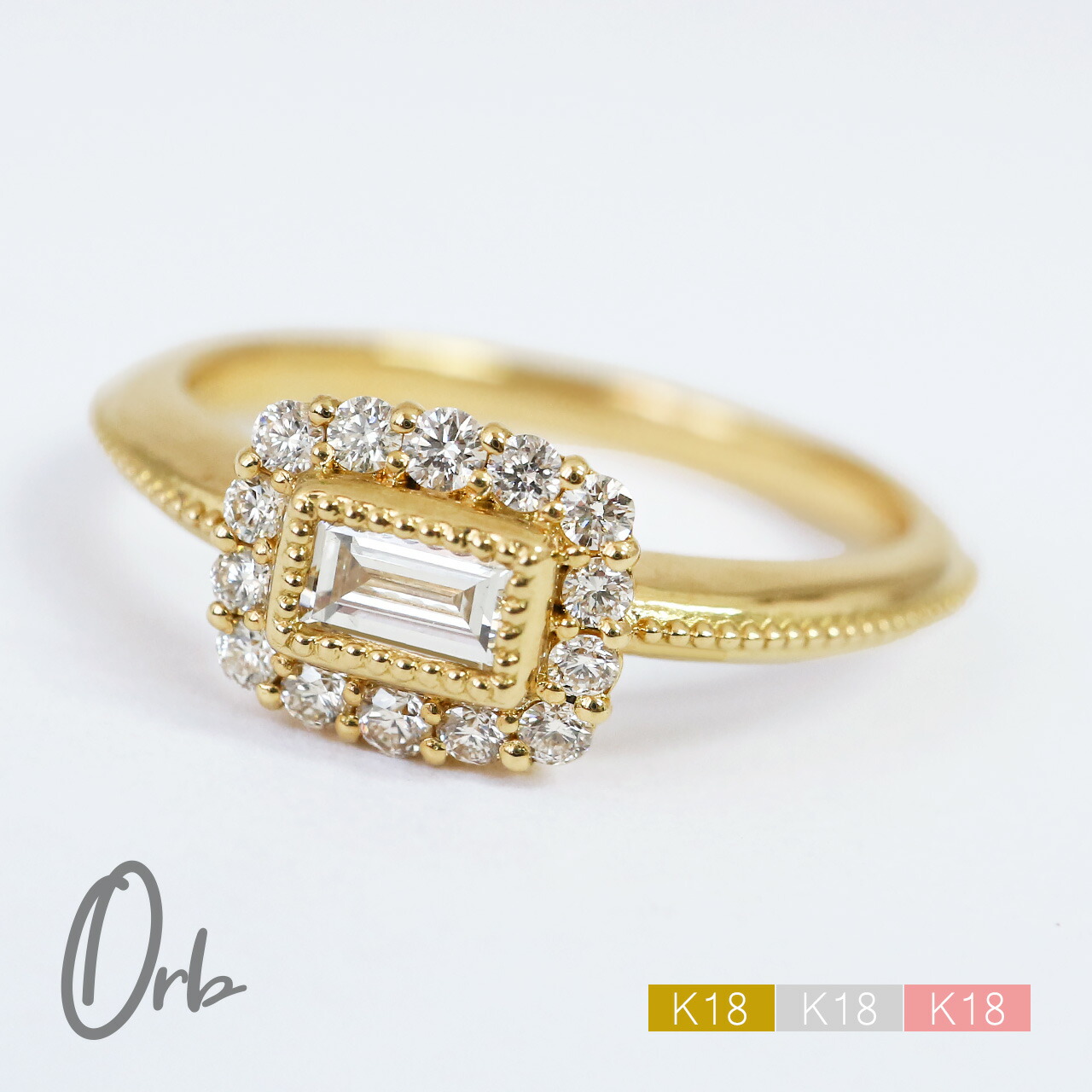 楽天市場】pt900 バゲットダイヤ リング ダイヤモンド 指輪 0.3ct