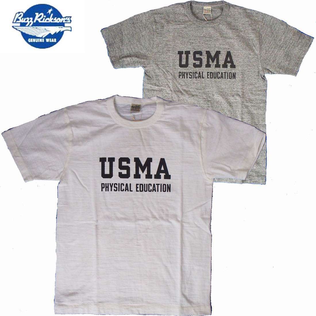 Tシャツ　BuzzRickson's/バズリクソンズ スラブヤーン S/S Tシャツ　「U.S.MILITARY ACADEMY」2カラー S・M・Lサイズ　メンズ【Made In　USA.】