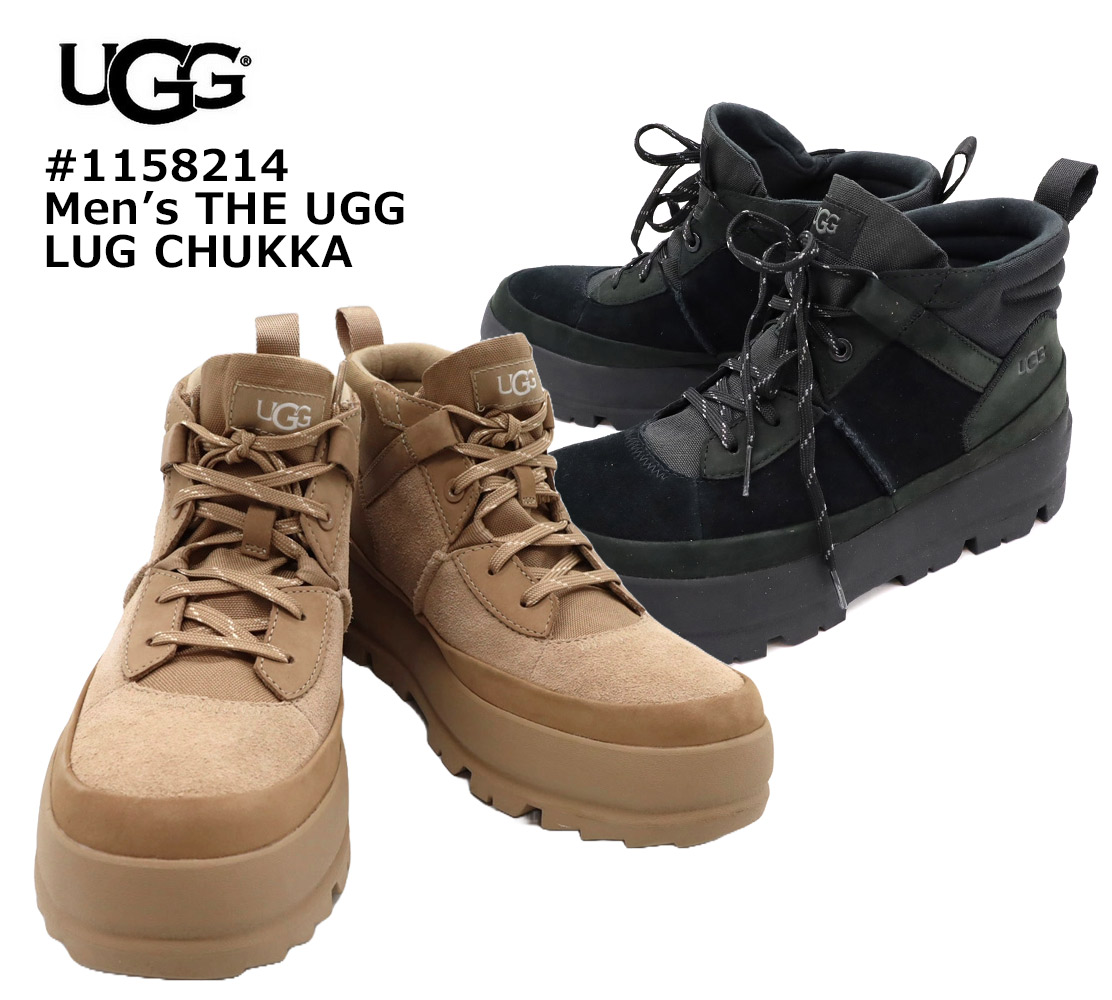 UGG アグ メンズブーツ M THE UGG LUG CHUKKA 防水ブーツ メンズ ザ UGG ラグ チャッカ 厚底 チャッカブーツ ハイカット 軽量 UGGブーツ シークレットシューズ 1158214