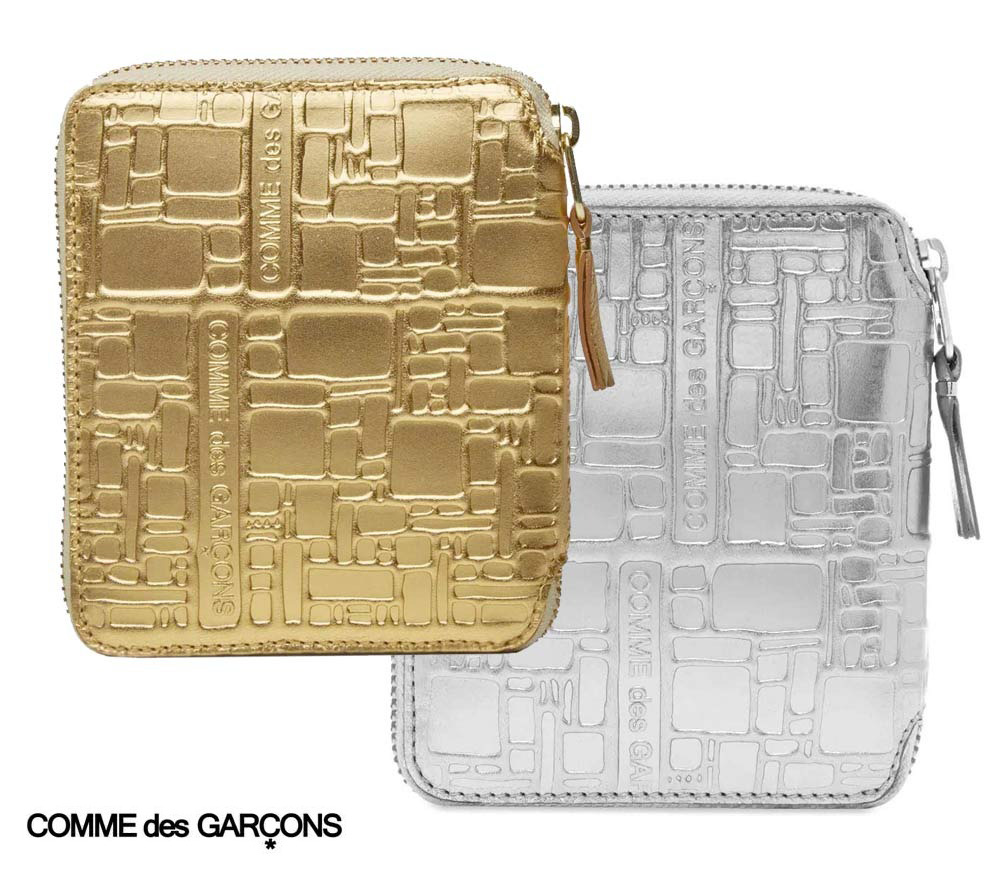楽天市場】COMME des GARCONS コムデギャルソン 二つ折り財布 SILVER