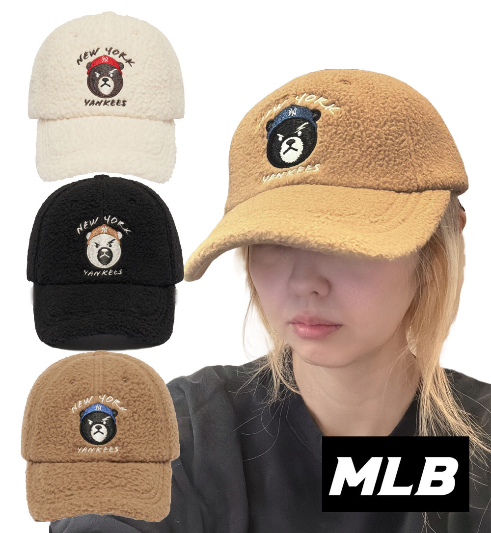 美品 MLB Korea NY ヤンキース キャップ エムエルビー 帽子 MLB KOREA NYキャップ 黒 ピンク 刺繍 ヤンキース - メルカリ