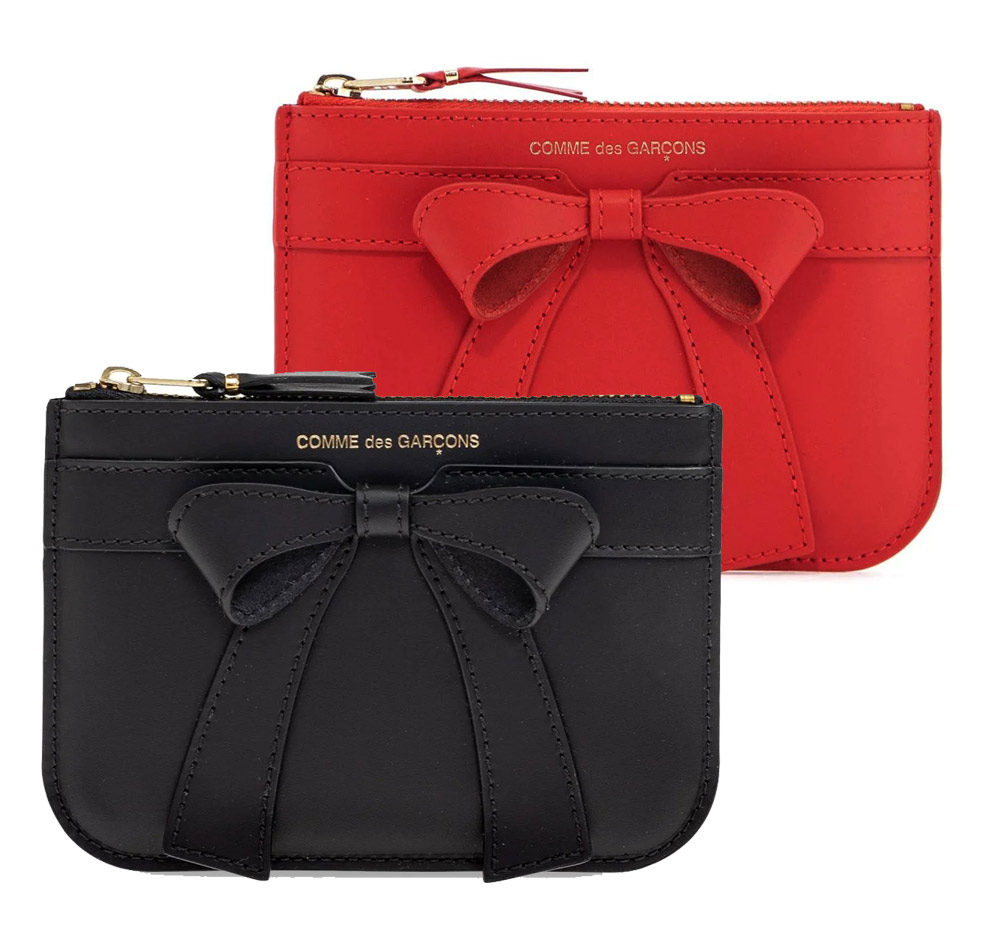 【関税込み】Comme des Garcons Wallets ブラック Eyelet ポーチ COMME des GARCONS 関税込 Eyelet Zip Around Wallet SA3100SE