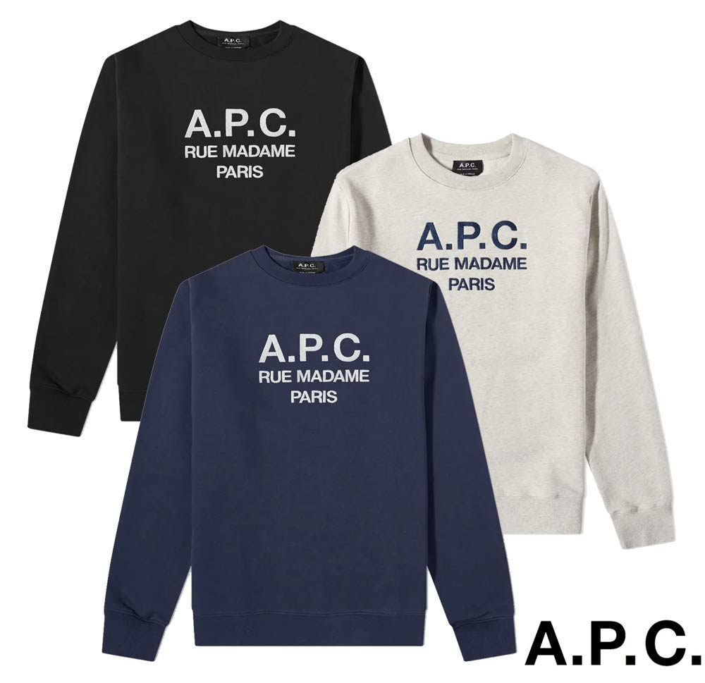 楽天市場】A.P.C. アーペーセー ロゴ刺繍スウェットトレーナー