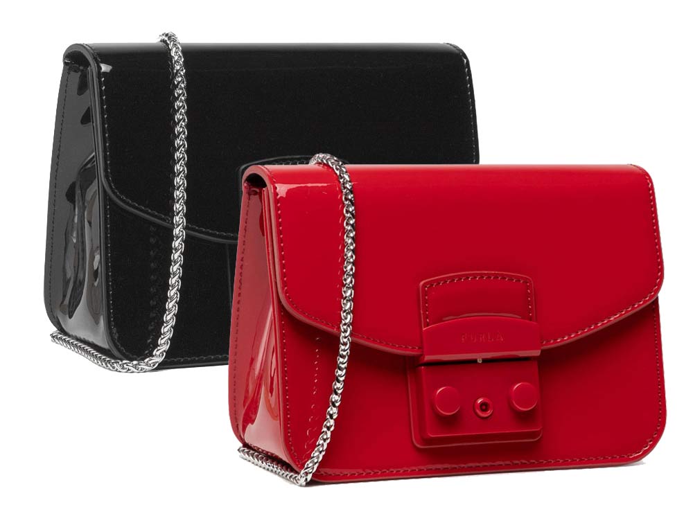 未使用　FURLAエナメル財布 楽天市場】フルラ Furla エナメルショルダーバッグ メトロポリス ミニ