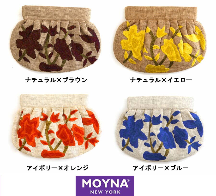 MOYNA モイナ 国内発送 お花モチーフクラッチバッグ MOYNA モイナ 国内発送 お花モチーフクラッチバッグ