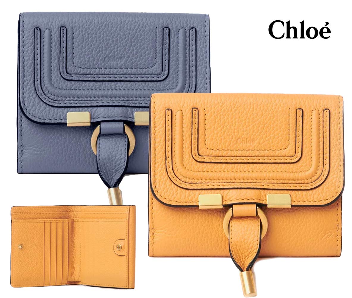 クロエ　折り財布　マーシースクエアウォレット　グレー 楽天市場】クロエ CHLOE 「MARCIE」 2つ折り財布 スクエア
