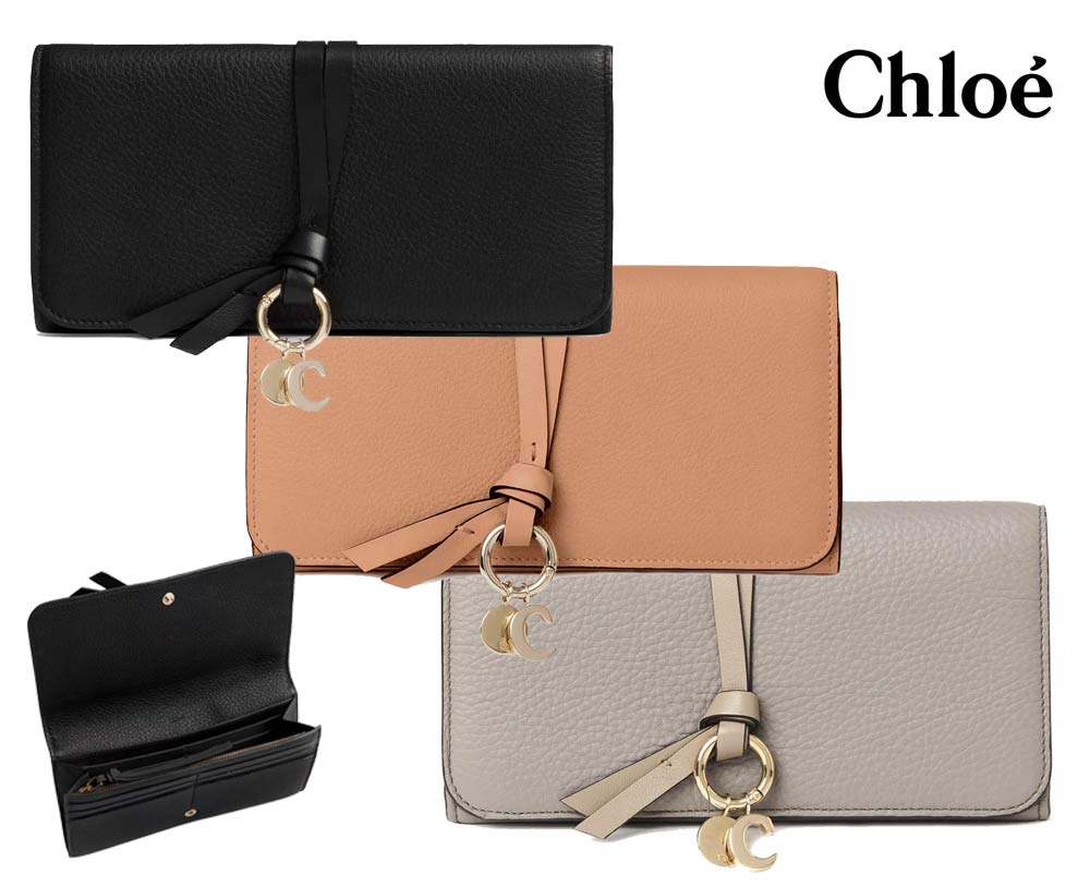 新品✨Chloe クロエ　ALPHABETジップ付きロング ウォレット　現行 楽天市場】クロエ CHLOE 財布 Alphabet ロングジップウォレット