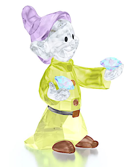 スワロフスキー Swarovski ドーピー 白雪姫 七人の小人 クリスタルオブジェ ディズニーコラボ Disney Snow White Dopey 置物 あす楽対応 関東 海外ブランドセレクト Oc