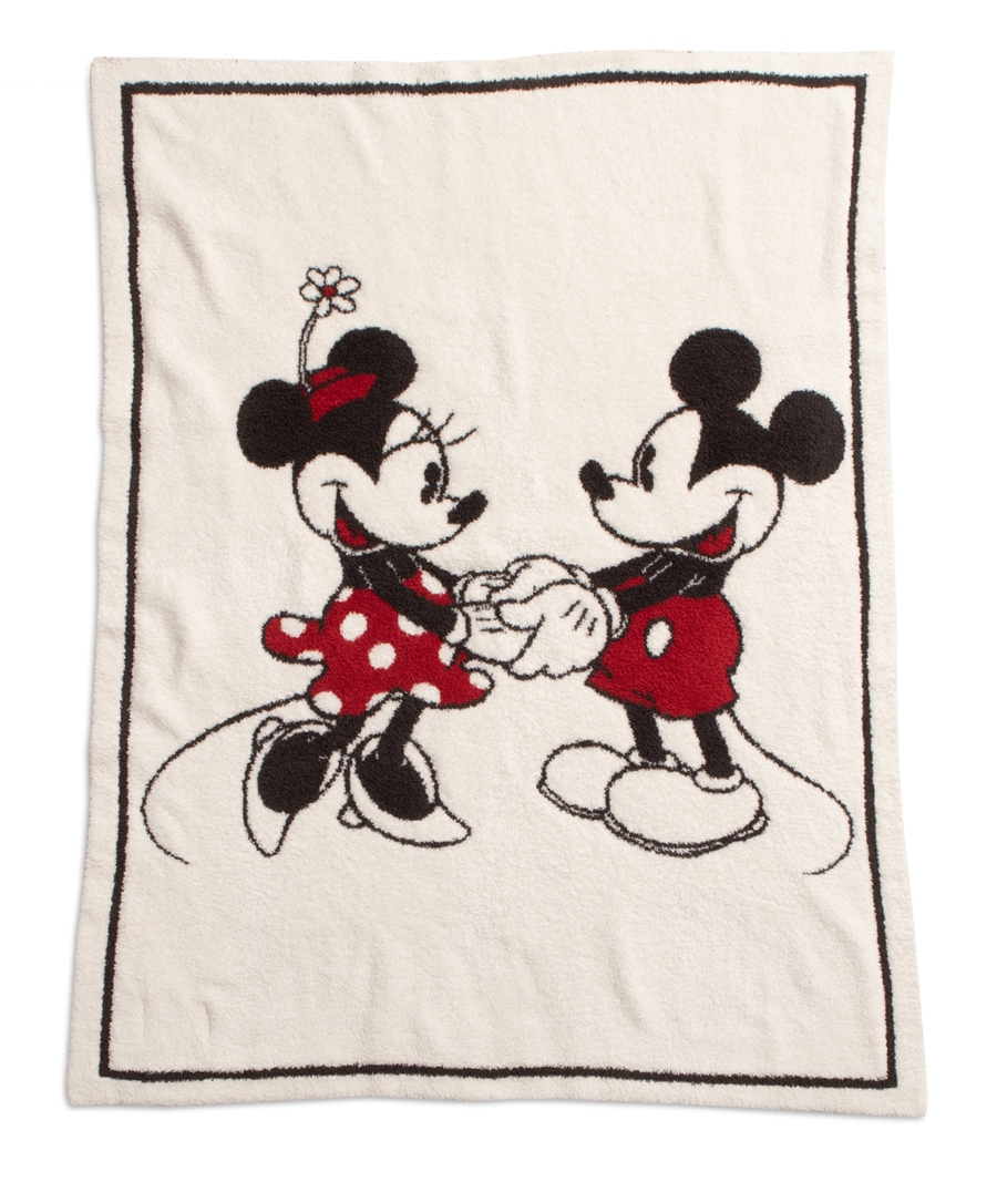 ベアフットドリームス ディズニーコラボ ミッキー ミニーブランケット Barefoot Dreams Cozychic Classic Disney Mickey Minnie Mouse Blanket Dnhcc1349 あす楽対応 関東 海外ブランドセレクト Oc