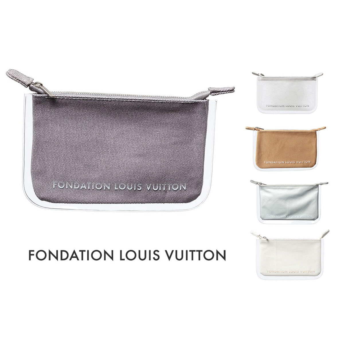 パリ限定！LOUIS　VUITTON/ルイヴィトン美術館/ポーチ/クラッチバッグ/コインケース/FONDATION　LOUIS　VUITTON