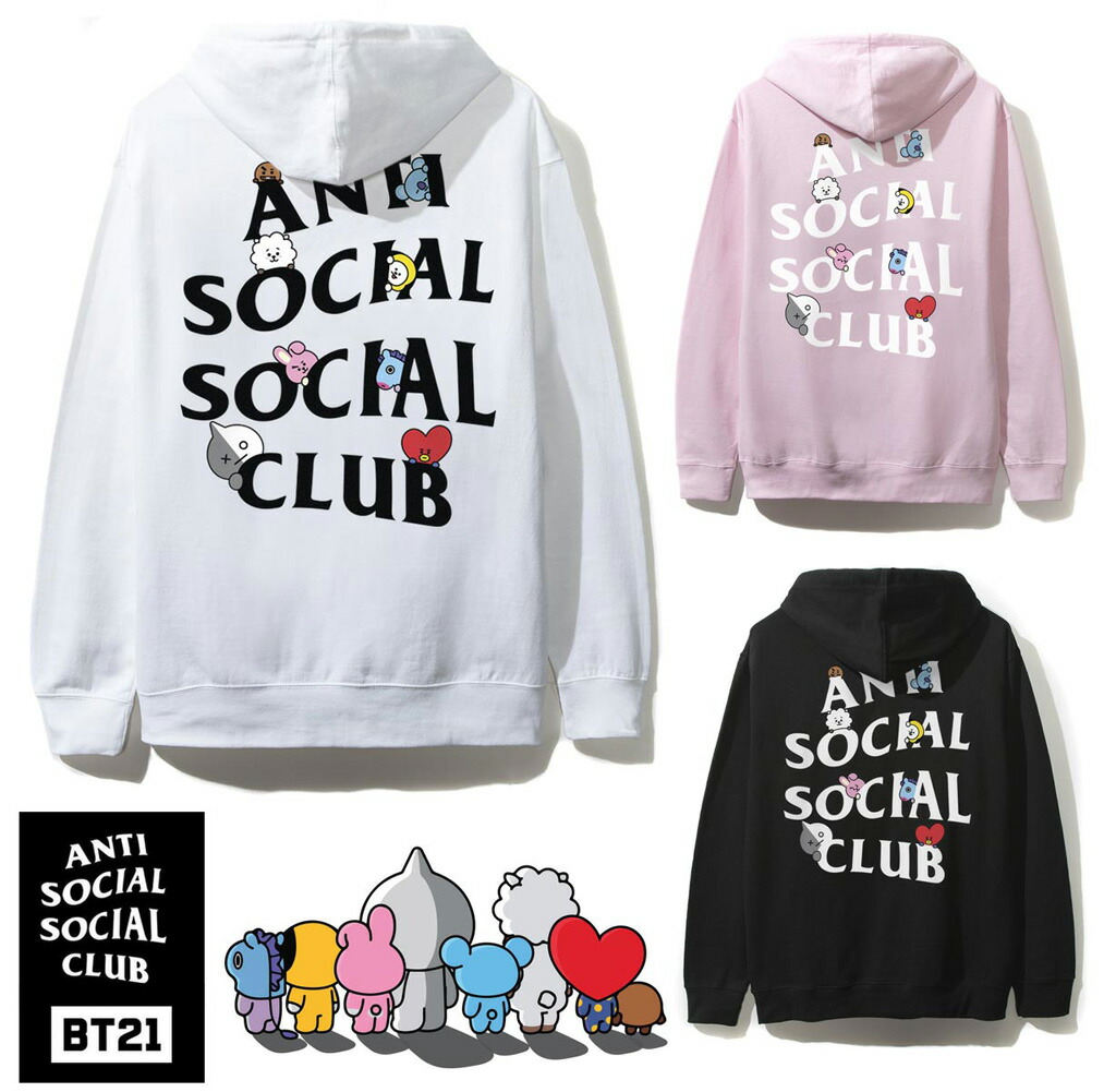 Anti Social Social Club Bat Emoji パーカー ピンク Buy Anti Social Social Club Bat Emoji Tee 'Pink' - 0657