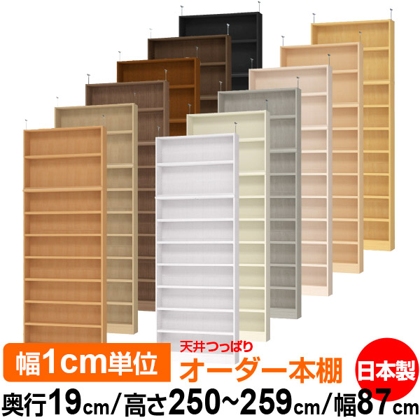 上昇限度 つっぱり 購入注文 書物棚 納める 棚 書物棚 仕合わせ 大きさ購入注文 薄型 上昇限度 突っ張り【貨物輸送無料】上昇限度つっぱり 購入注文仕合わせ 奥ぶかさ19糎 高さ250～259糎 幅87糎【耐荷重・手ごわい印字機】【購入注文書物棚 本納める 分かりやすい 牢固たる か細い 書庫 納める】