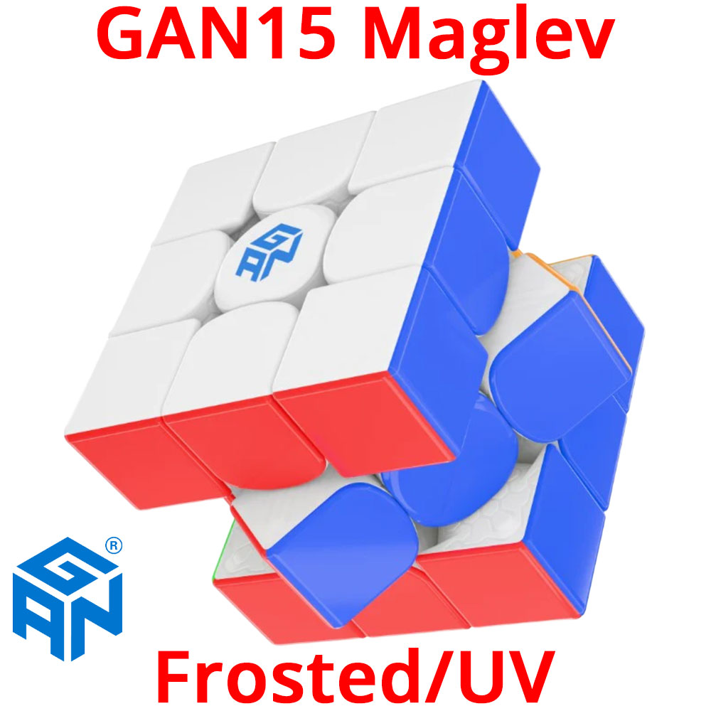【3か月保証】GANCUBE GAN15 Maglev Frosted UV ガン 15 マグレブ ガンキューブ 3x3 スピード キューブ マグネット 磁石 内蔵 ステッカーレス 調整可能 フロステッド フロスト UVコート ルービックキューブ 競技用 公式 おすすめ ガン15 スピードマジックキューブ