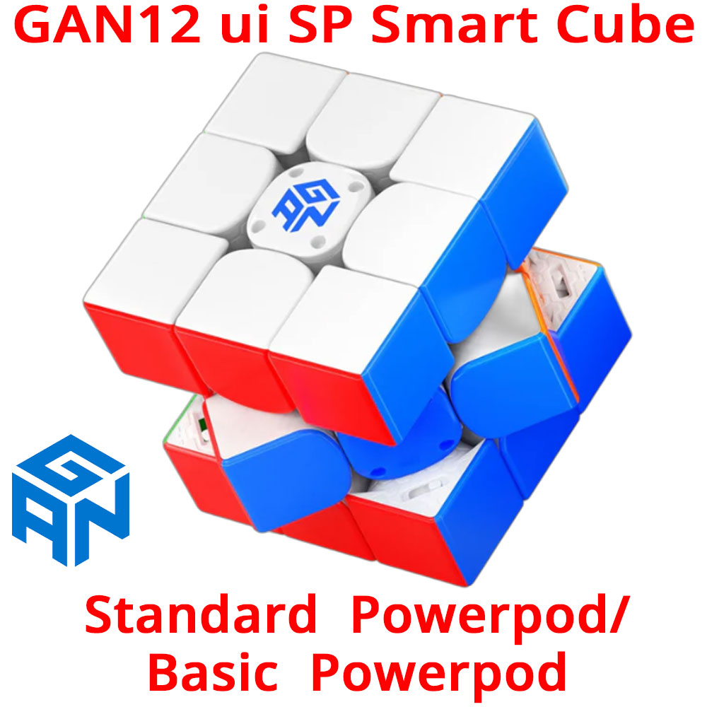 【3か月保証】GANCUBE GAN12 ui SP Smaet Cube ガンキューブ スマートキューブ スピードキューブ Standard Powerpod Basic Powerpod ルービックキューブ 3x3 UV スピード キューブ キューブステーション ステッカーレス ガン CubeStation UVコート ガンロボット 磁力調整|オレメカ