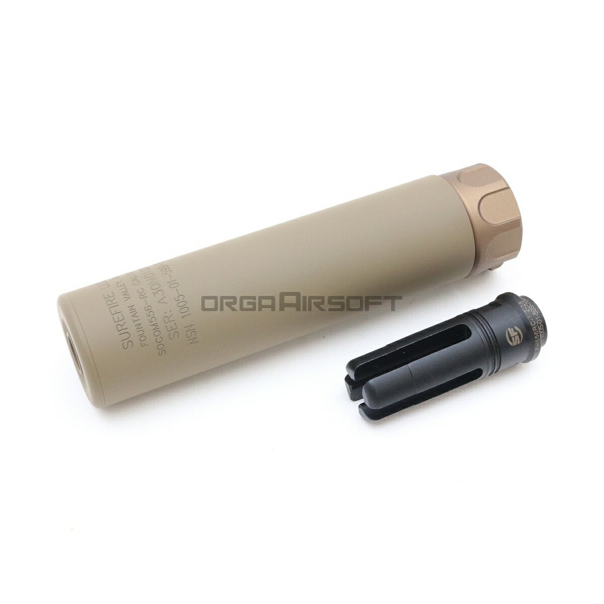 ANGRY GUN SOCOM556 Mock サイレンサー DE 刻印入り アングリーガン サバゲー