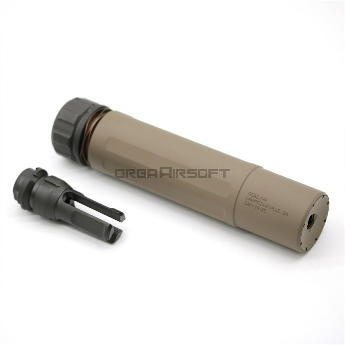 IRON AIRSOFT DEAD AIR SANDMAN-S MILサイレンサー セラコート フラッシュハイダー セット DE アイアンエアソフト サプレッサー サバゲー