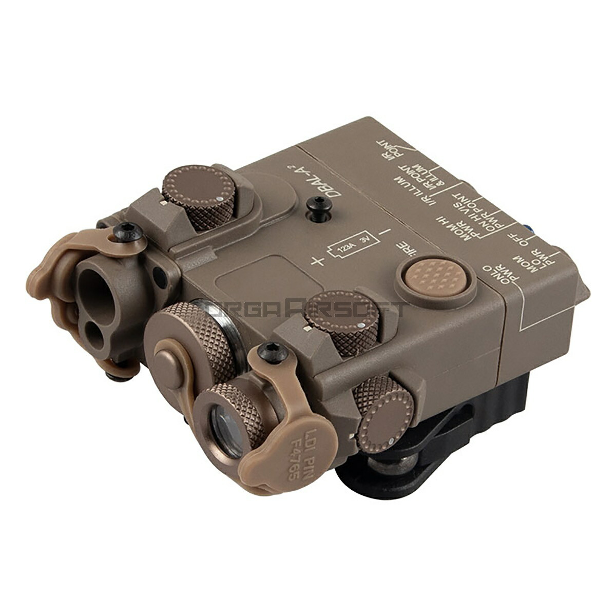 WADSN PEQ-15A DBAL-A2 タイプ LED フラッシュライト DE サバゲー