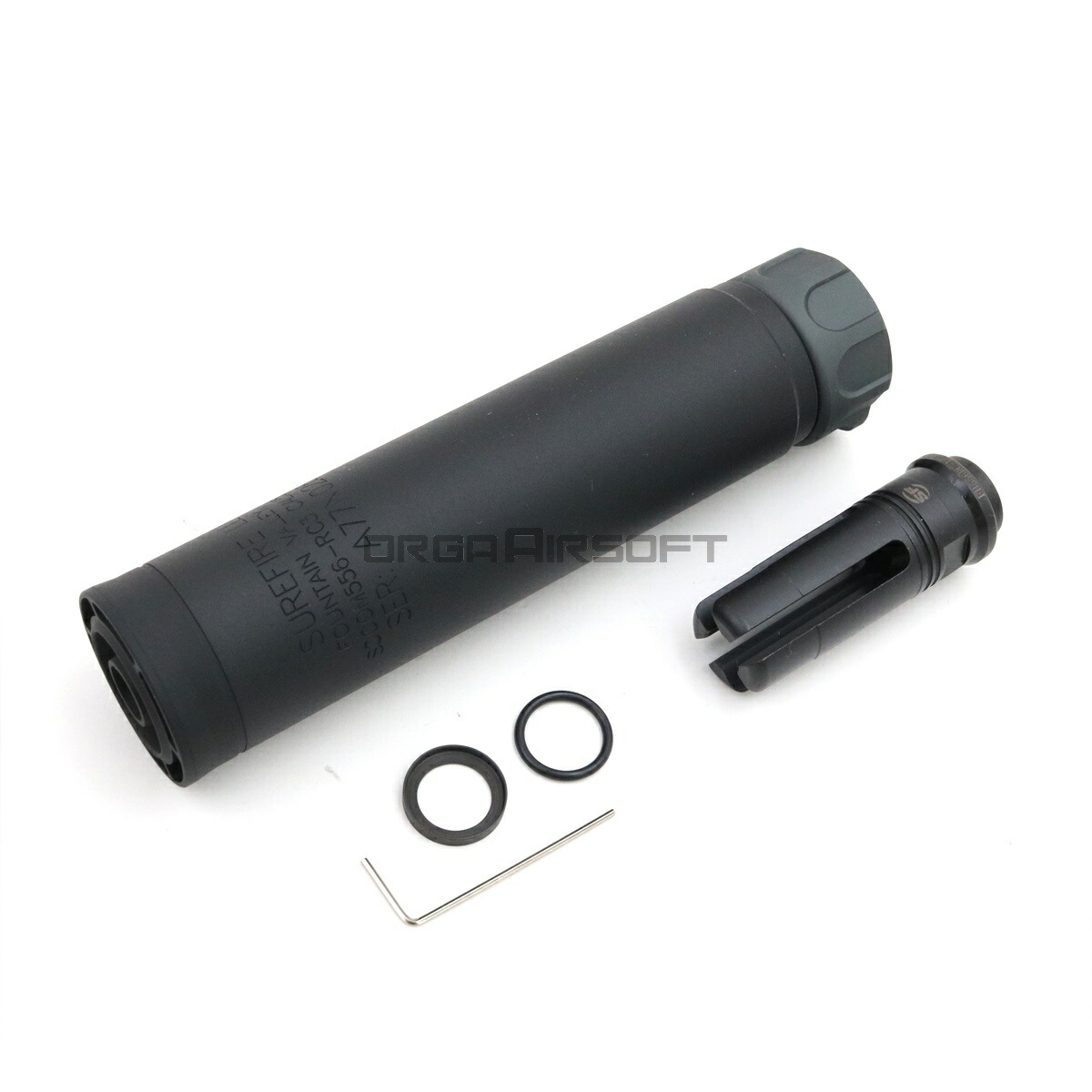 ＼エントリーでポイント10倍／【4月4日20時～4月10日1時59分まで】ANGRY GUN SUREFIREタイプ SOCOM556-RC3 サイレンサー BK アングリーガン サバゲー