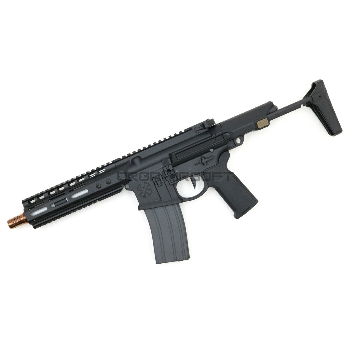 EMG/DE Airsoft NOVESKE N4 GHETTO BLASTER 7.94inch ガスブローバックライフル Black (OfficialLicense) ノベスケ ノベスキー サバゲー｜オルガエアソフト店