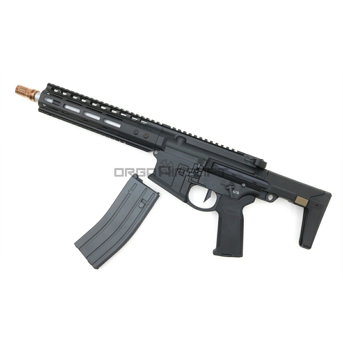 EMG/DE Airsoft NOVESKE N4 GHETTO BLASTER 10.5inch ガスブローバックライフル Black (OfficialLicense) ノベスケ ノベスキー ガスブロ サバゲー