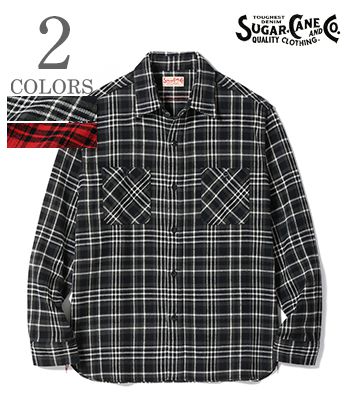 楽天市場】SUGAR CANE シュガーケーン【SC29559】【TWILL CHECK WORK