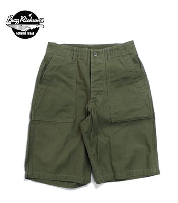 BUZZRICKSON’S バズリクソンズ コットンサテン|ベイカーショーツ『SHADE 107.TYPE I,CLASS SHORTS』【アメカジ・ミリタリー】BR51735(Shorts)