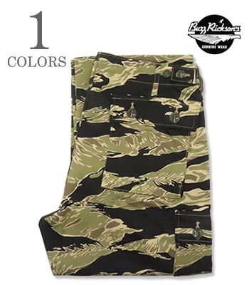 BUZZRICKSON’S バズリクソンズ タイガーストライプ|カーゴパンツ『GOLD TIGER STRIPE TROUSERS SHORT LENGTH』【アメカジ・ミリタリー】BR42502