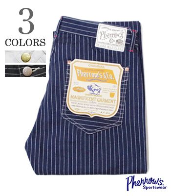 PHERROW\u0027S フェさくら色 30\u0027s MODEL|ウォバッシュ|合鴨|細工物ズボン下『WABASH｜DUCK WORK PANTS』【アメカジ・細工物】333WP(Other pants)(std-workpants-pherrows)