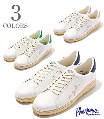 PHERROW\u0027S フェさくら色 牛革|なめし革スニーカー『L.Pherrow Leather Sneakers』【アメカジ・分科大学】26S-LUCKYPHERROW