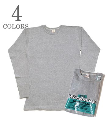 WAREHOUSE 御召しもの住み家 長袖|4本針クルーネックワッフルTEE『CREW NECK WAFFLE TEE』【アメカジ・分科大学】5903(Long sleeve tee)