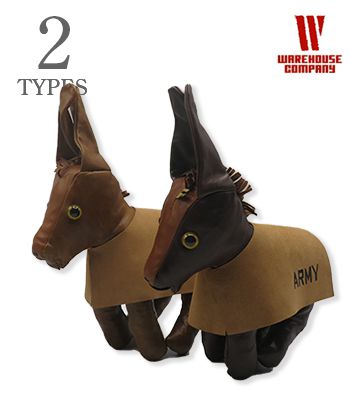 WAREHOUSE ウエアハウス ハンドメイド|レザー|マスコットドール『GENUINE LEATHER MASCOT DOLL USMA MULE』【アメカジ・ドール】5243-USMA