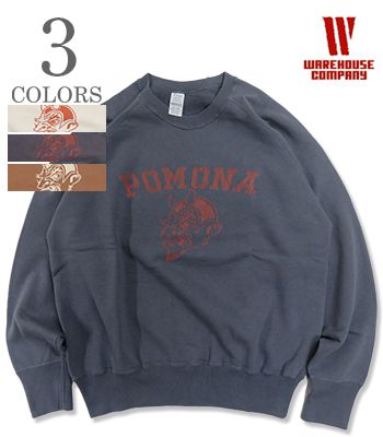 WAREHOUSE 2nd hand お召しもの棲み家 裏毛|丸胴|セコハン|ラグラン捩り|汗水『POMONA SWEAT』【アメカジ・分科大学】461-POMONA
