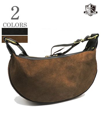 INCEPTION インセプション ホースハイド|ラフアウト|肩肉|上半身御徒面子『HORSEHIDE BANANA BAG Medium Rough Out』【アメカジ・御徒面子】IPHSB-03R(Bag)(std)