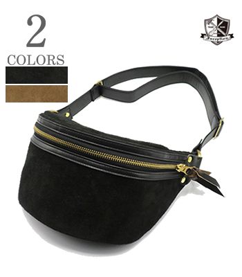 INCEPTION インセプション ホースハイド|ラフアウト|肩肉|ファニーパック『HORSEHIDE FUNNY PACK Rough Out』【アメカジ・御徒面子】IPHSB-05R(Bag)(std)