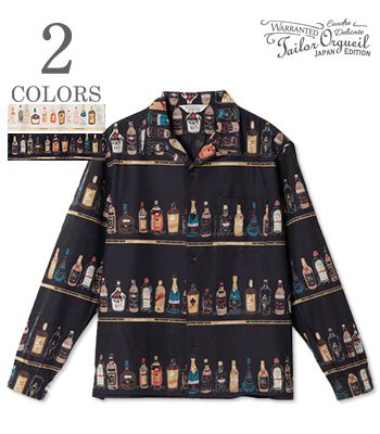 ORGUEIL オルゲイユ 長袖|綿織物人絹|明けっ広げ色合いプルオーバー『Speakeasy Long Sleeve Shirt』【アメカジ・アロハ】OR-5125