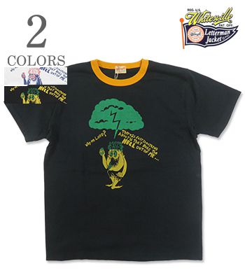 楽天市場】WHITES VILLE ホワイツビル 半袖 リンガー Tシャツ プリント