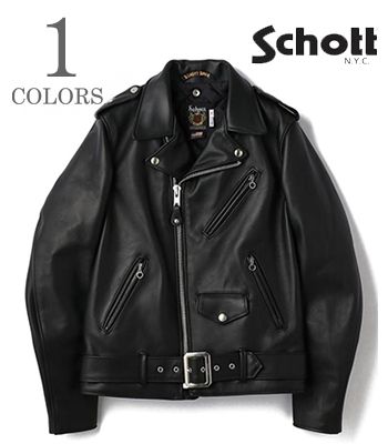 Schott ショット Made in USA|ステアハイド|ダブルライダース|782-3950084『613UST ONE STAR RIDERS TALL』【アメカジ・モーターサイクル】5950017