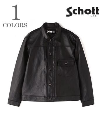 Schott ショット シープレザー|トラッカー|レザージャケット|782-3950128『SHEEP LEATHER 1st TRACKER JACKET』【アメカジ・ワーク】5950015