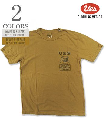 UES ウエス 半袖|16番単糸|天竺|プリントTシャツ『DOUGHNUTS SST』【