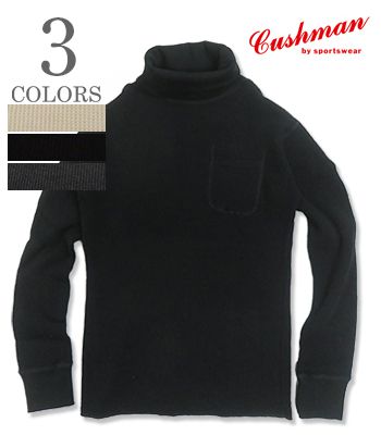 CUSHMAN クッシュマン 長袖|ビッグワッフル|タートル|サーマルロンTEE『BIG WAFFLE TURTLE LONG SLEEVE TEE』【アメカジ・ミリタリー】26380