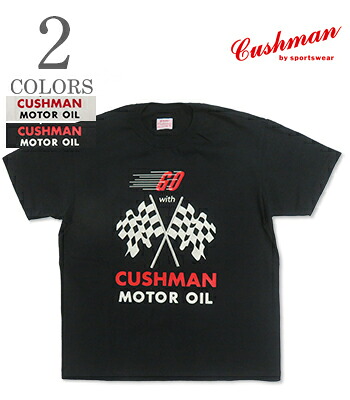 CUSHMAN クッシュマン 半袖|空紡14番単糸|Tシャツ|ONE WASH『SPECIAL PTINT GO WITH CUSHMAN』【アメカジ・モーターサイクル】26889｜ＯＲＧＡＮ　店