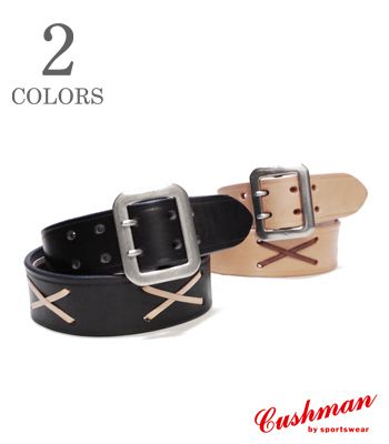 CUSHMAN クッシュマン ダブルピン|カウハイド|乱暴者|ベルト|『40mm JOHNNY BELT』【アメカジ・ベルト】29154(Belt)(std-belt)|ORGAN 店