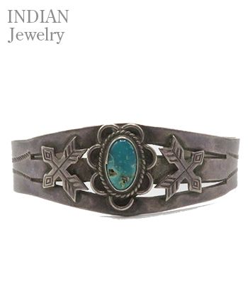 INDIAN JEWELRY OLD NAVAJO |1940\u0027s|青緑色|バングル『Old Navajo 1940\u0027s BANGLE』【アメカジ・原住民】IJ-531