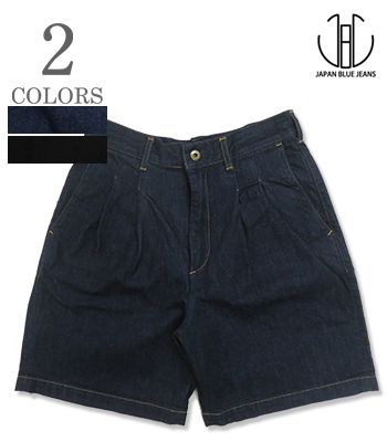 JAPAN BLUE ジャパンブルー ナチュラルスラブデニム|ショートパンツ『11oz Denim Tuck Shorts Natural Slub Denim』【アメカジ・ワーク】JBSP1002｜ＯＲＧＡＮ　店