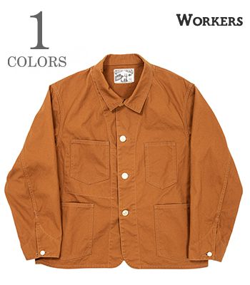 WORKERS ワーカーズ ブラウンダック|カバーオール『QUEEN OF THE ROAD Jacket, 9 oz Brown Duck』【アメカジ・ワーク】26s-1-co-dk|ORGAN 店