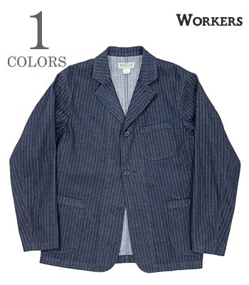 楽天市場】ワーカーズ WORKERS Lounge Jacket, 10 oz Navy Chino Cloth