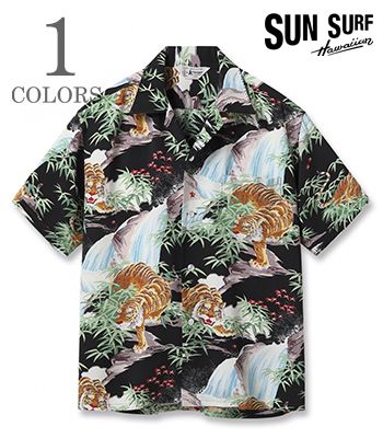 SUN SURF SPECIAL EDITION サンサーフ SHORT SLEEVE RAYON ALOHA SHIRT '25MODEL|ARTVOGUE|スペシャルエディション『SASA TORA』【アロハ・和柄】SS39478