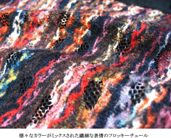 特価 ベストアンサンブル フロッキーチュール レース 日本製 レディース ミセス シニア 秋 冬 Fucoa Cl